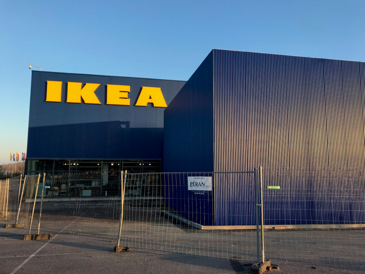 Réalisation d’un massif pour structure métallique (IKEA)