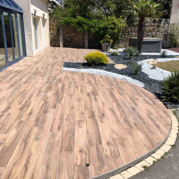 nouvelle terrasse à Roscoff pour un particulier