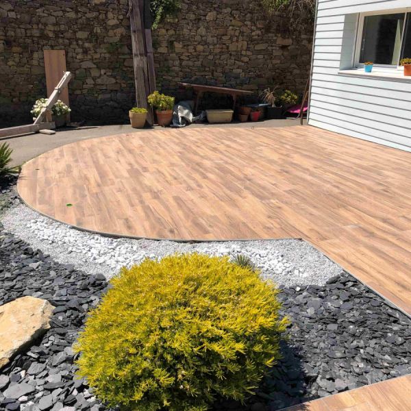 nouvelle terrasse à Roscoff pour un particulier